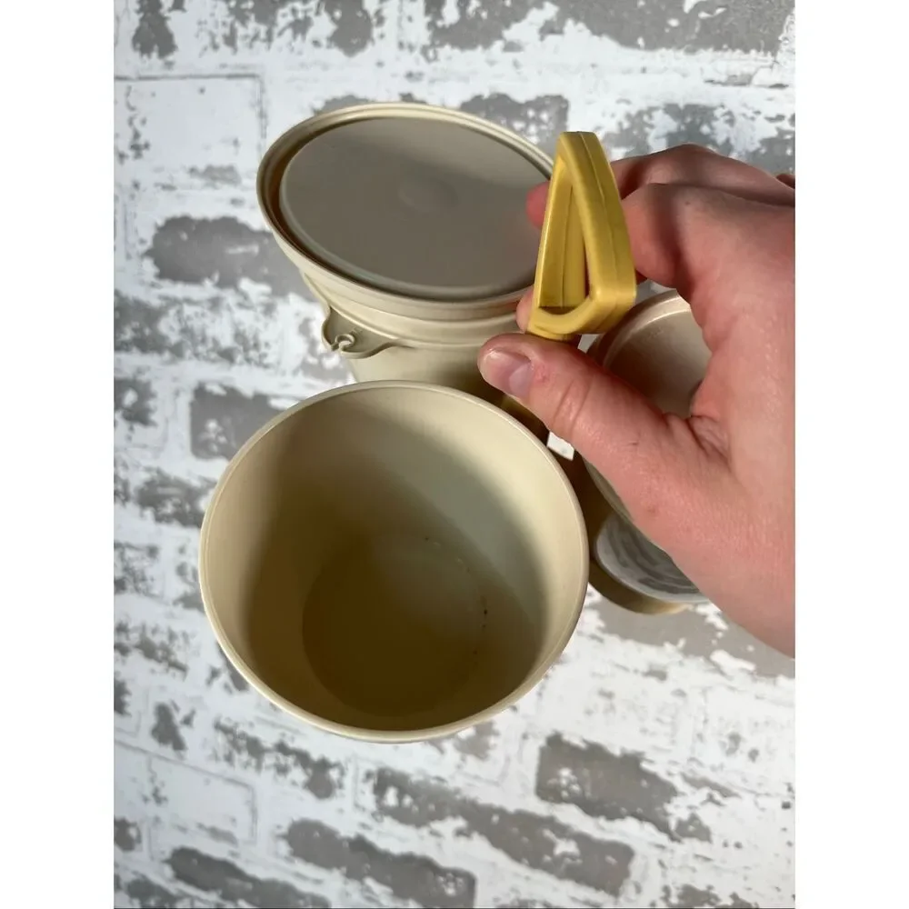 Tupperware | vintage candy caddy with lids plastic